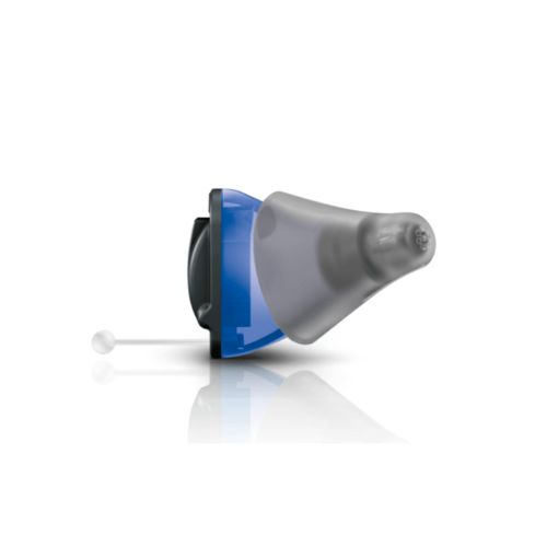blauw audibene in-het-oor gehoorapparaat